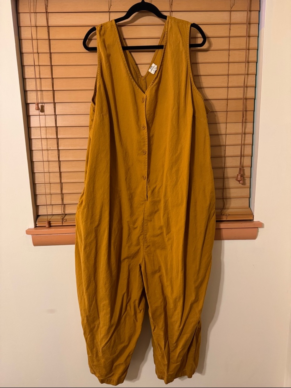 Lucy and Yak Mustard Yellow Sleeveless Jumpsuit